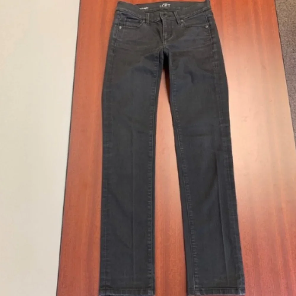 Loft Black Modern Straight Jeans - Picture 4 of 7